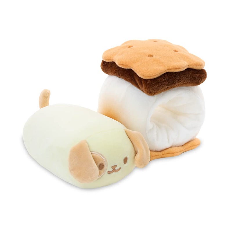 Anirollz Stuffed Animal Plush Toy - 6"" Small Bakery Theme Outfitz Plush Doll | Soft  Squishy  Warm  Cute  Comfort  Safe | Birthday Gift Pillow with Puppy Dog in S'More Puppiroll - Image 5