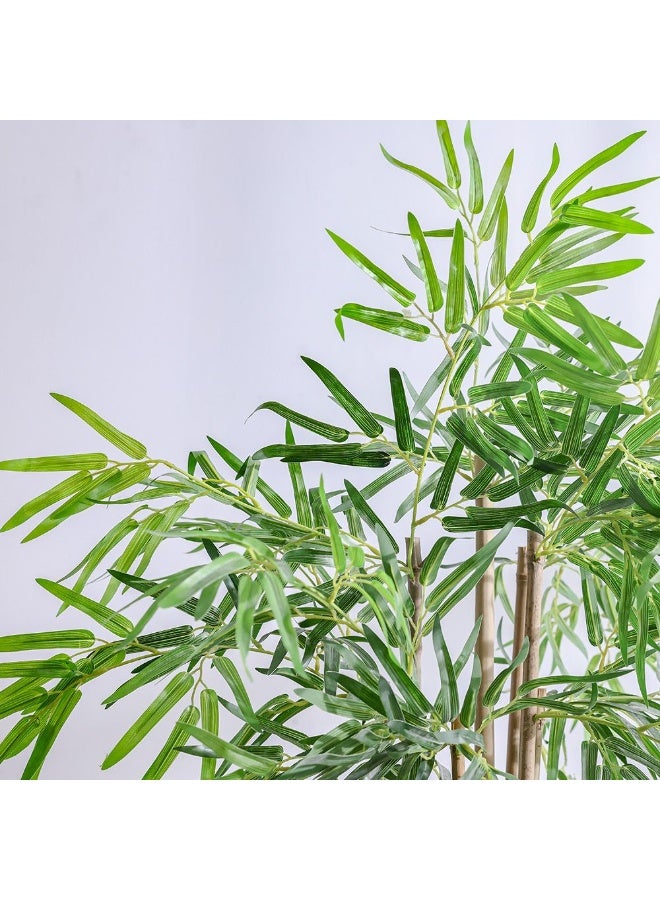 DANUBE HOME High Bamboo Artificial Plant 210 cm, 6 Rod Cluster – Realistic Faux Tree for Homes, Offices & Outdoor Areas, Maintenance-Free - Image 2