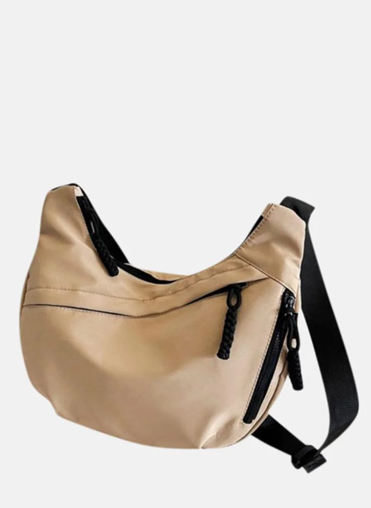 YUNIQEE Beige Plain Lifestyle Shoulder Bag
