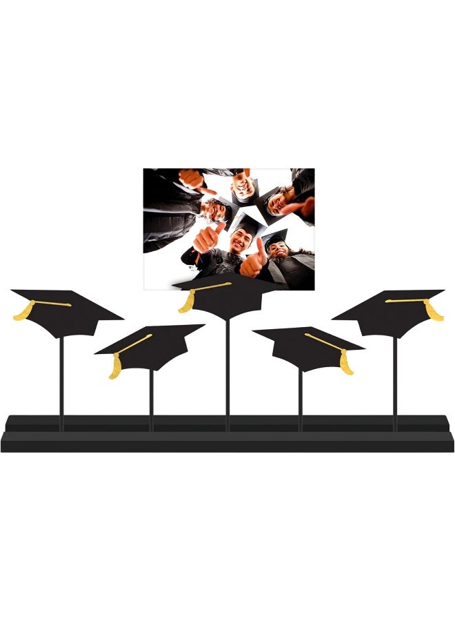 Amscan Stunning Black & Gold Grad Photo Stand-Up Sign - 31.5" x 18" (1 Pc.) - Unique MDF & Metal Design, Perfect Party Accessory & Gift for New Graduates - Image 3