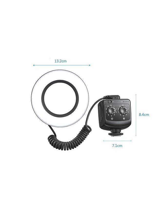 Generic - Godox RING72 Macro LED Video Light Professional Photography Fill Light 72PCS LED Beads Color Temperature 5600K 10 Levels of Adjustable Brightness with 49mm-77mm Adapter Ring - Image 1