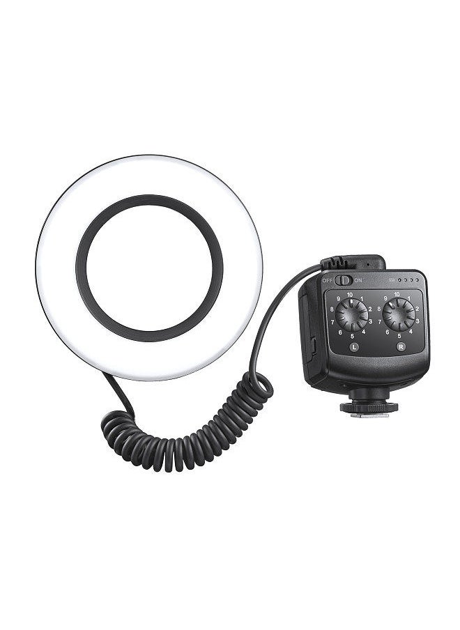 Generic - Godox RING72 Macro LED Video Light Professional Photography Fill Light 72PCS LED Beads Color Temperature 5600K 10 Levels of Adjustable Brightness with 49mm-77mm Adapter Ring - Image 1