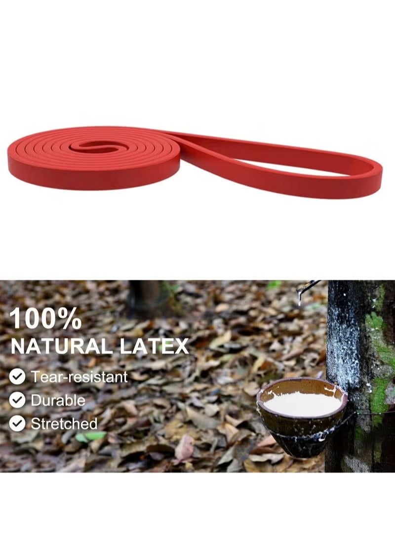 Generic 15-35 Lbs Resistance Band Pull up Assist Band Heavy Duty Powerlifting Exercise Stretch Bands for Powerlifting, Muscle Toning, Yoga, Stretch Mobility (Red)  - Image 3