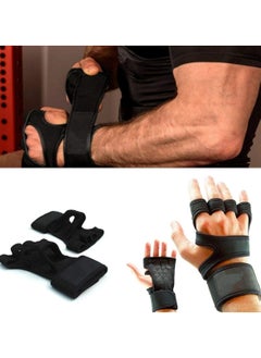 Huitich Neoprene and Nylon Fitness Gloves for Ultimate Performance Black Medium  - Image 2