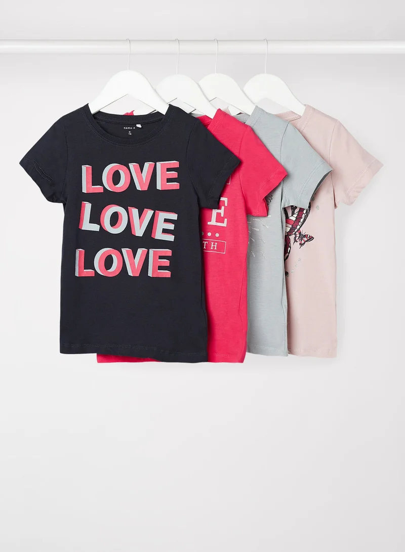 نيم ات Kids/Teen Graphic T-Shirt (Pack of 4)