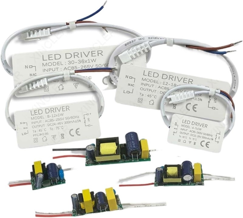LED Driver 300mA 600mA 900mA Power Supply 220V To DC For LED Lighting 3W 4-7W 8-12W 12-18W 18-25W 25-36W Transformer(36W-900mA-PCB) - Image 1