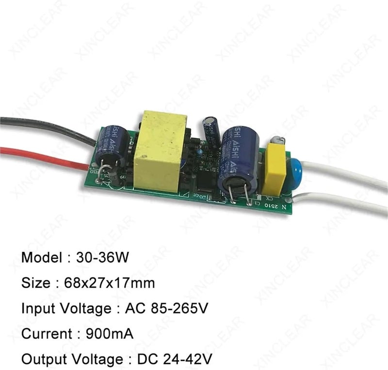 LED Driver 300mA 600mA 900mA Power Supply 220V To DC For LED Lighting 3W 4-7W 8-12W 12-18W 18-25W 25-36W Transformer(36W-900mA-PCB) - Image 2