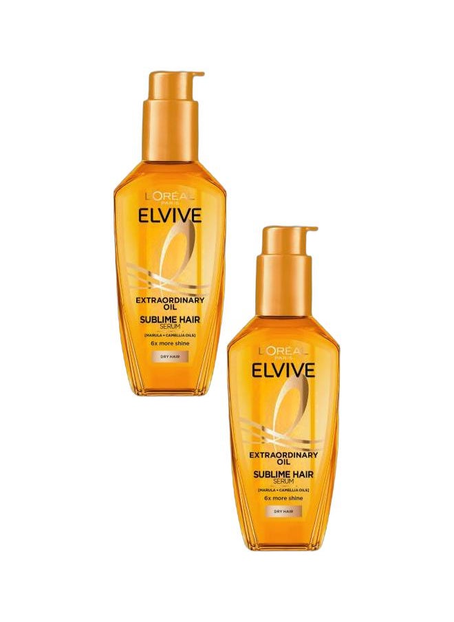 L'OREAL PARIS Elvive Extraordinary Oil Serum for Dry Hair Gold Combo  - Image 1