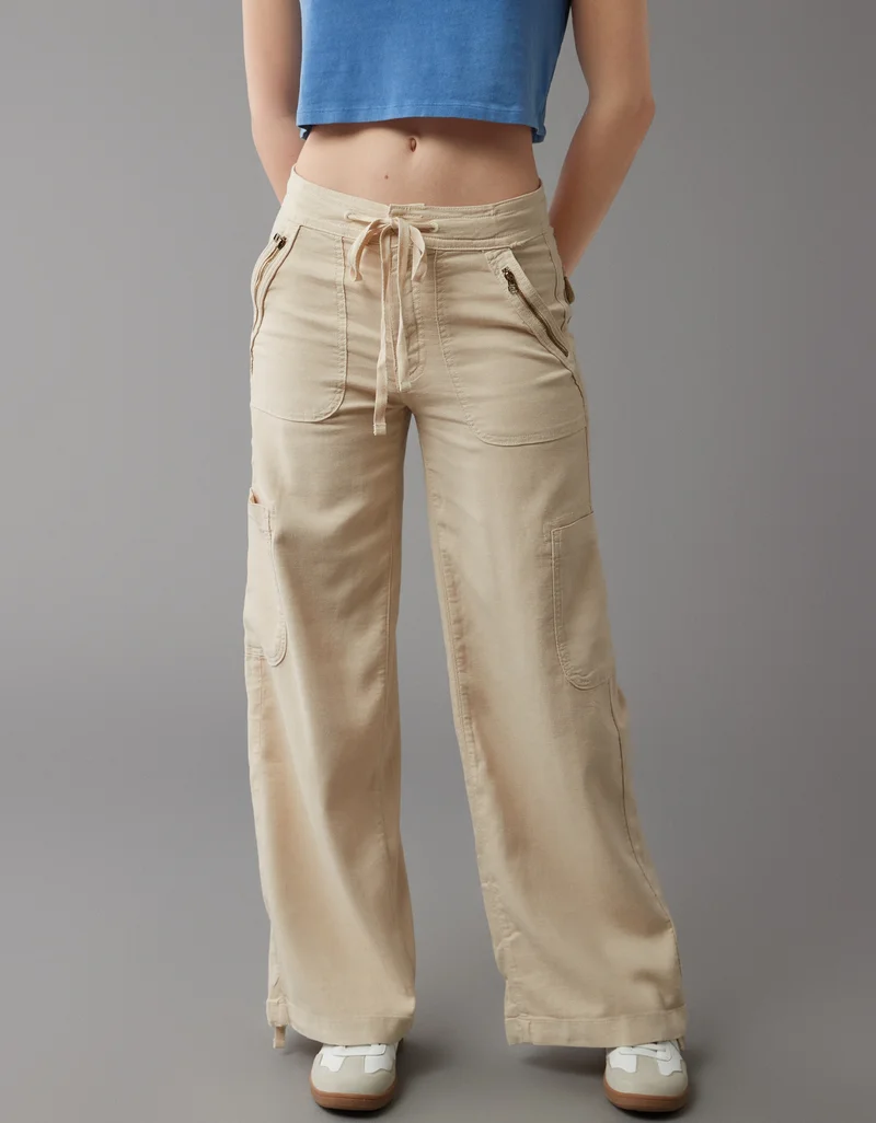 امريكان ايجل Wide Leg Drawstring  Cargo Pants