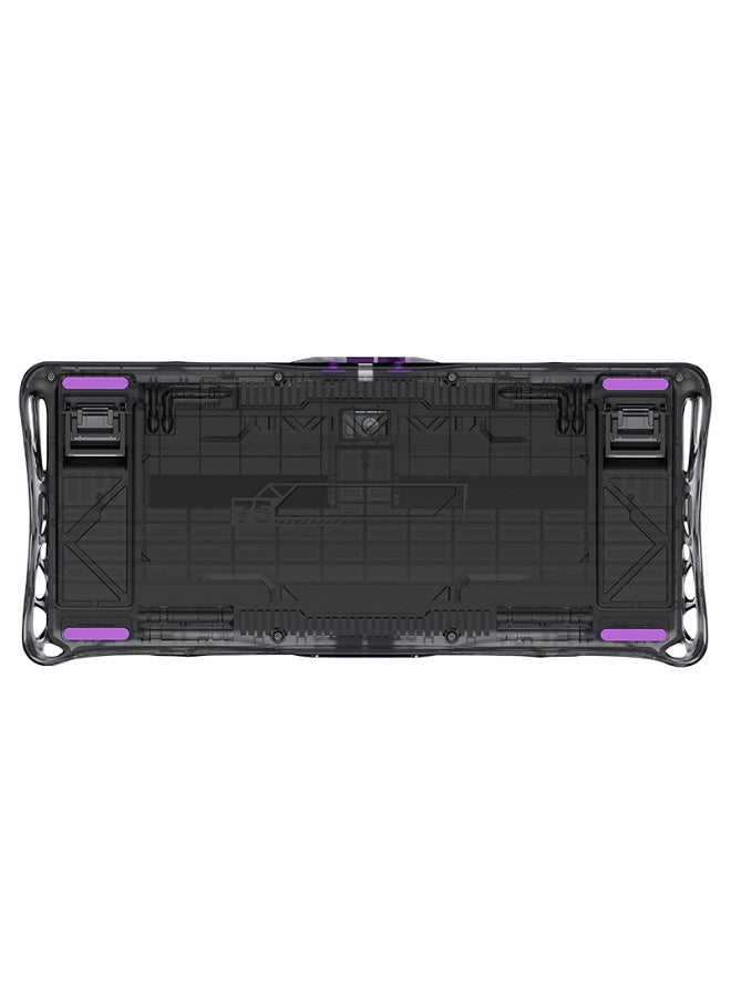 جرافا ستار GravaStar Mercury V75 Lite 75% Gaming Keyboard, Blackcore Magnetic Switches, 8000Hz Polling, RGB Backlight, Gasket Mount - Image 5