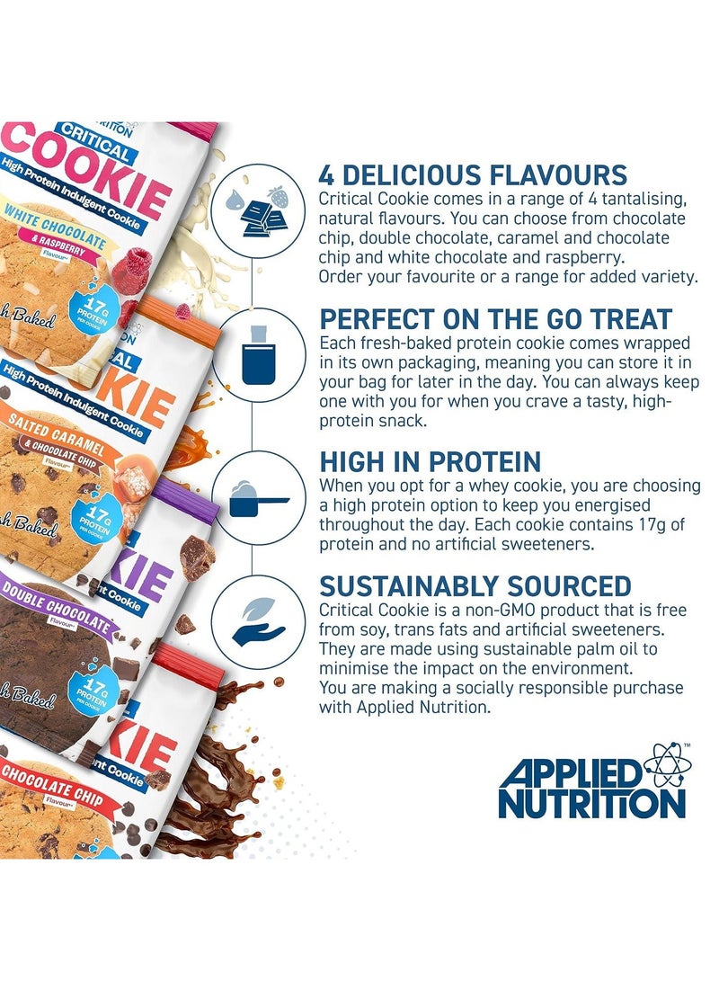 أبلايد نيوتريشن كريتيكال كوكي بالشوكولاتة البيضاء والتوت 73 جم، عبوة من 12 قطعة - Image 4