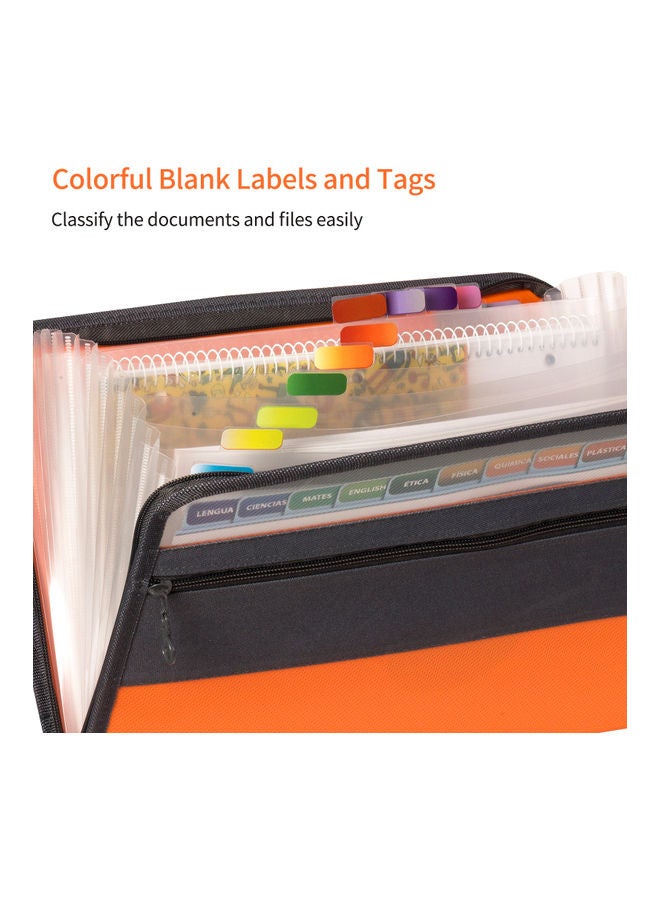 NIBEMINENT 13-Pocket Notebook Folders Black - Image 3