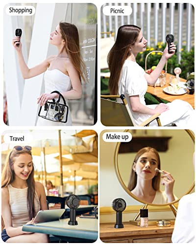 EasyAcc Mini Portable Handheld Fan, 3000mAh + 15 Hrs Working Time + Portable Lanyard + Professional ODM + Durable, Mini Pocket Personal Lash Fan for Kids Girls Women Travel Indoor Outdoor - Image 4