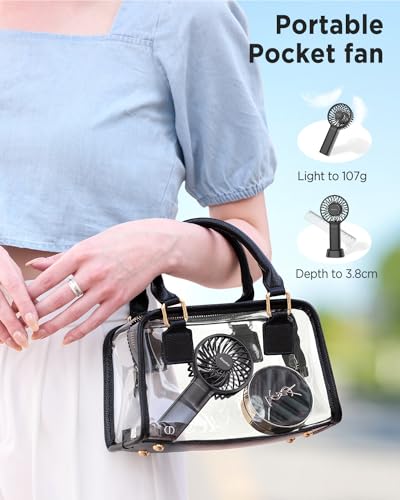 EasyAcc Mini Portable Handheld Fan, 3000mAh + 15 Hrs Working Time + Portable Lanyard + Professional ODM + Durable, Mini Pocket Personal Lash Fan for Kids Girls Women Travel Indoor Outdoor - Image 5