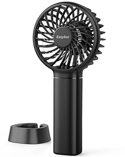 EasyAcc Mini Portable Handheld Fan, 3000mAh + 15 Hrs Working Time + Portable Lanyard + Professional ODM + Durable, Mini Pocket Personal Lash Fan for Kids Girls Women Travel Indoor Outdoor - Image 1