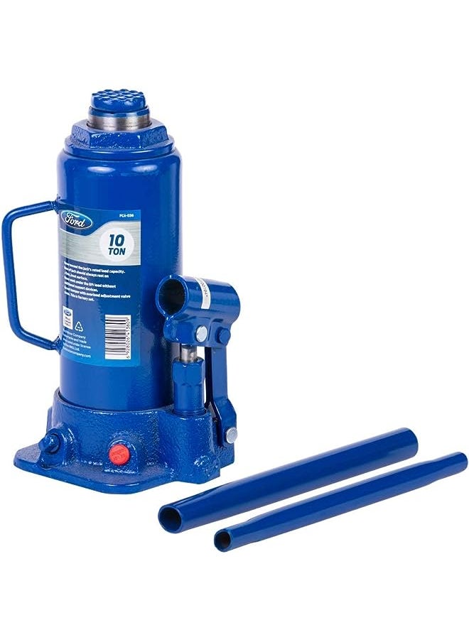 Ford 10 Ton Hydraulic Bottle Jack, Car Lift For Garage and Tire Change FCA-036  - Image 1