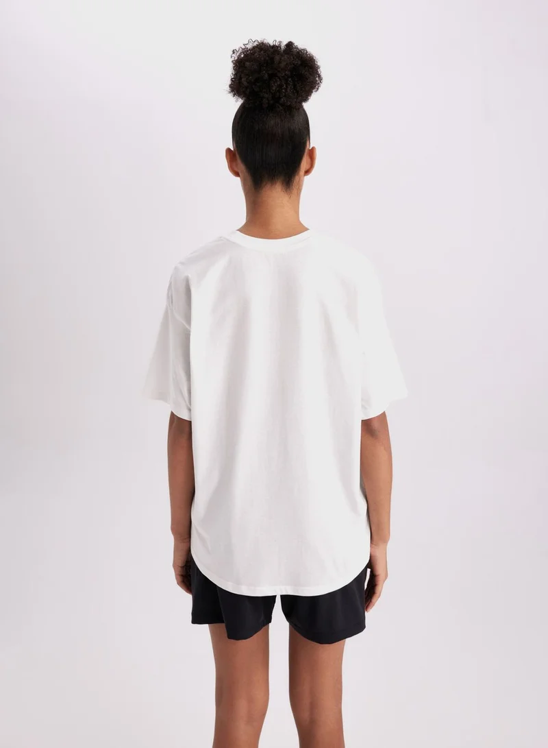 DeFacto Defactofit Oversize Fit Crew Neck Sports T-Shirt