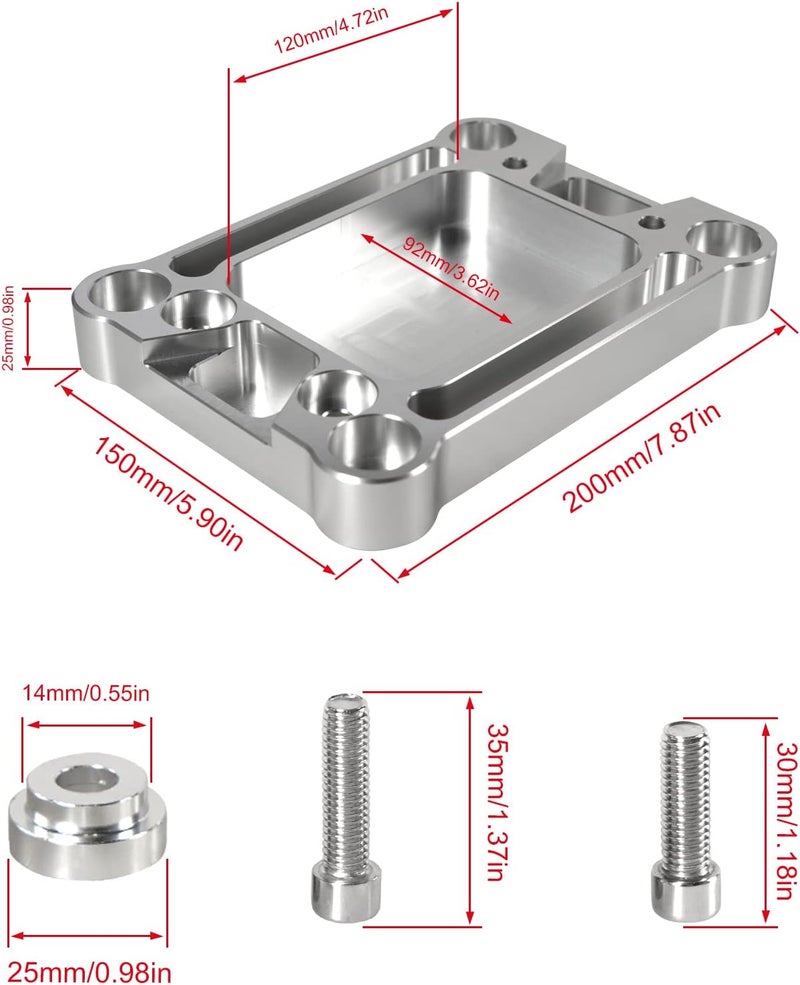 YESHMA Shift Lever Base Shifter Box Plate Adapter for Honda Civic Integra K20 K24 K-Series Swap - Image 2