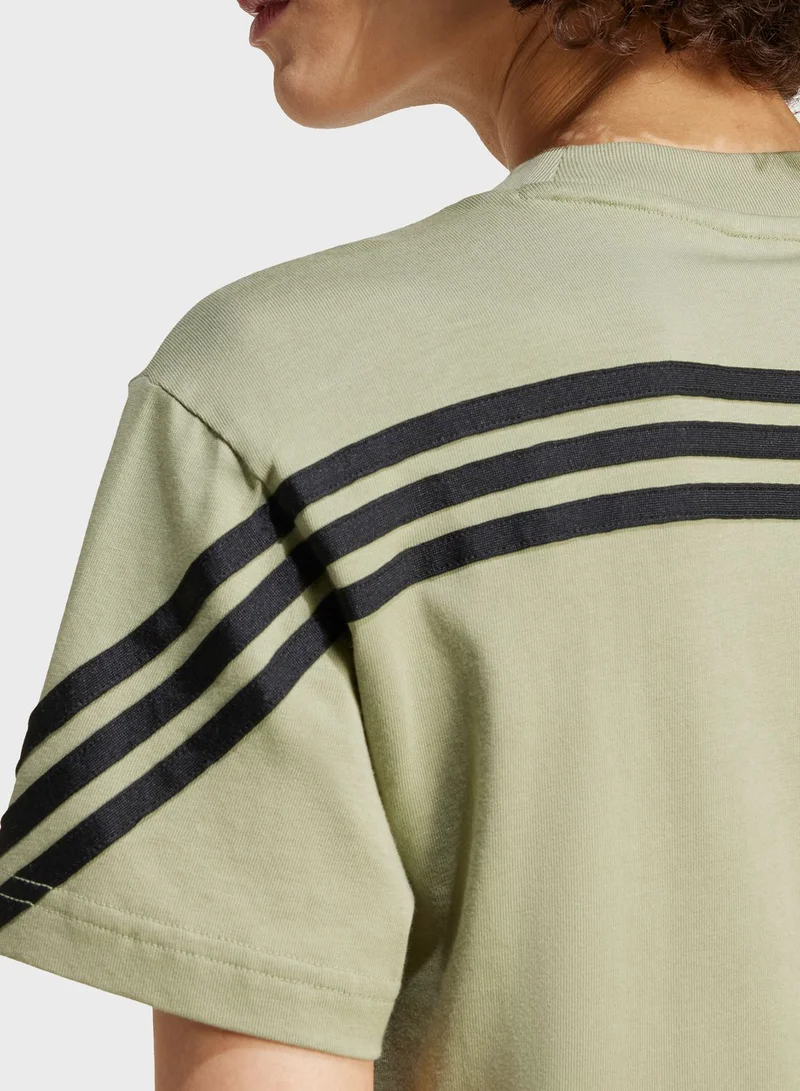 adidas تيشيرت فيوتشر آيكون مزين بـ 3 خطوط
