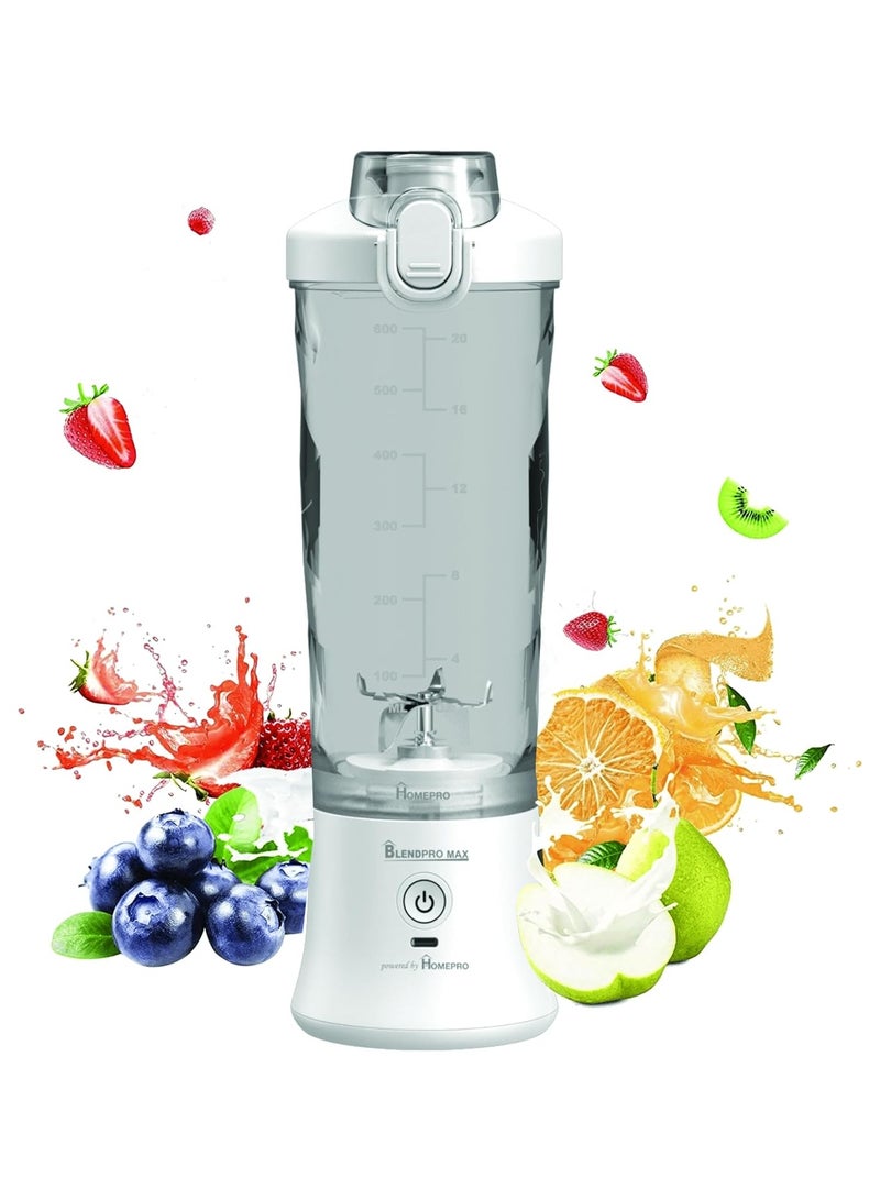 Home Pro Blendpro Max 6 Blades Portable Blender White - Image 4