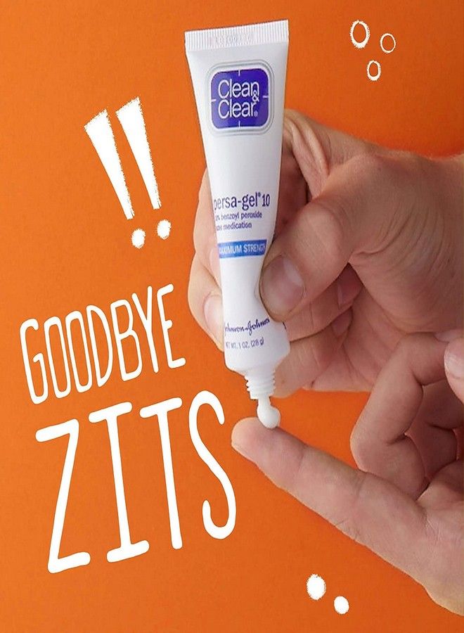 Clean & Clear J&J Persa-Gel Acne Tr M/S Size 1z Maximum Strength Persa-Gel 10 [Clean & Clear] - إصدار حصري...