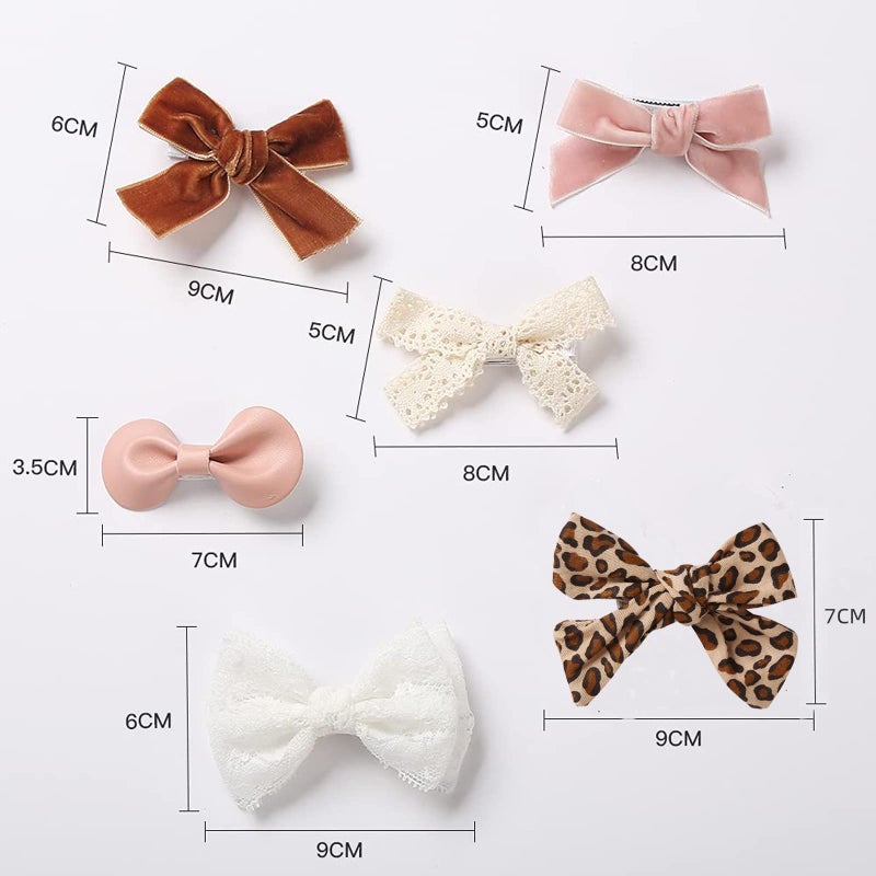KIDOCHEESE Baby Hair Clips Fully Lined Non Slip Hair Pins Baby Girls Hair Bows Barrettes Hair Accessories for Little Girls Infants Toddlers - Image 3