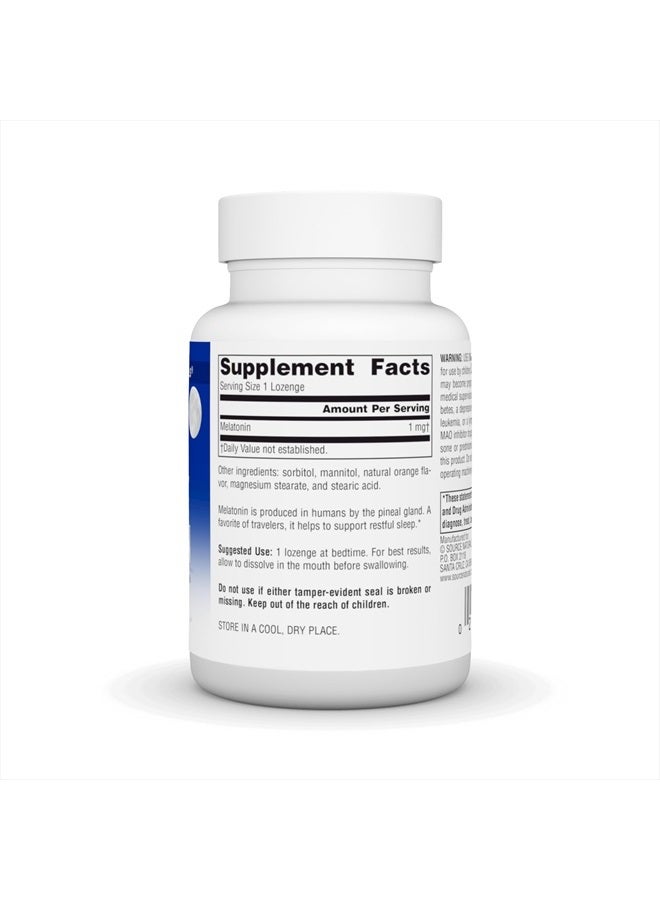 Source Naturals ميلاتونين 1 ملغ - 200 حبة مصاصة بنكهة البرتقال - Image 2