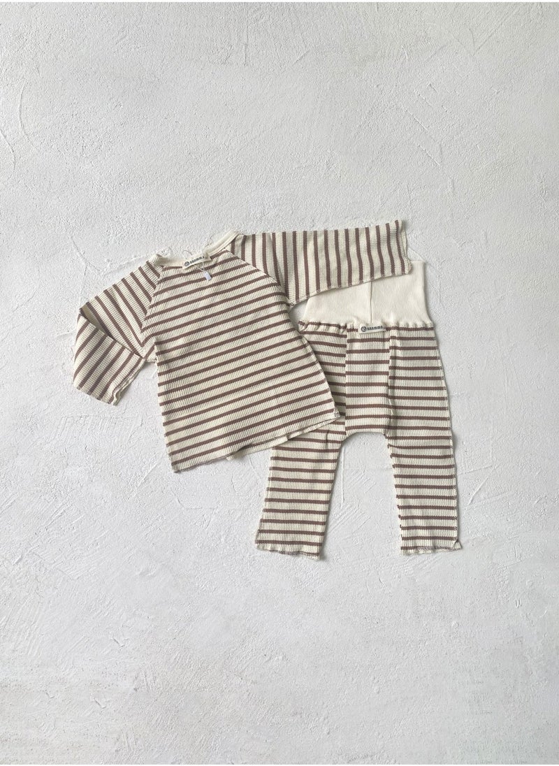 RedMapleTEK Baby Soft Cotton Long Sleeve Long Pants Sweatshirt Two-piece Set - Image 2