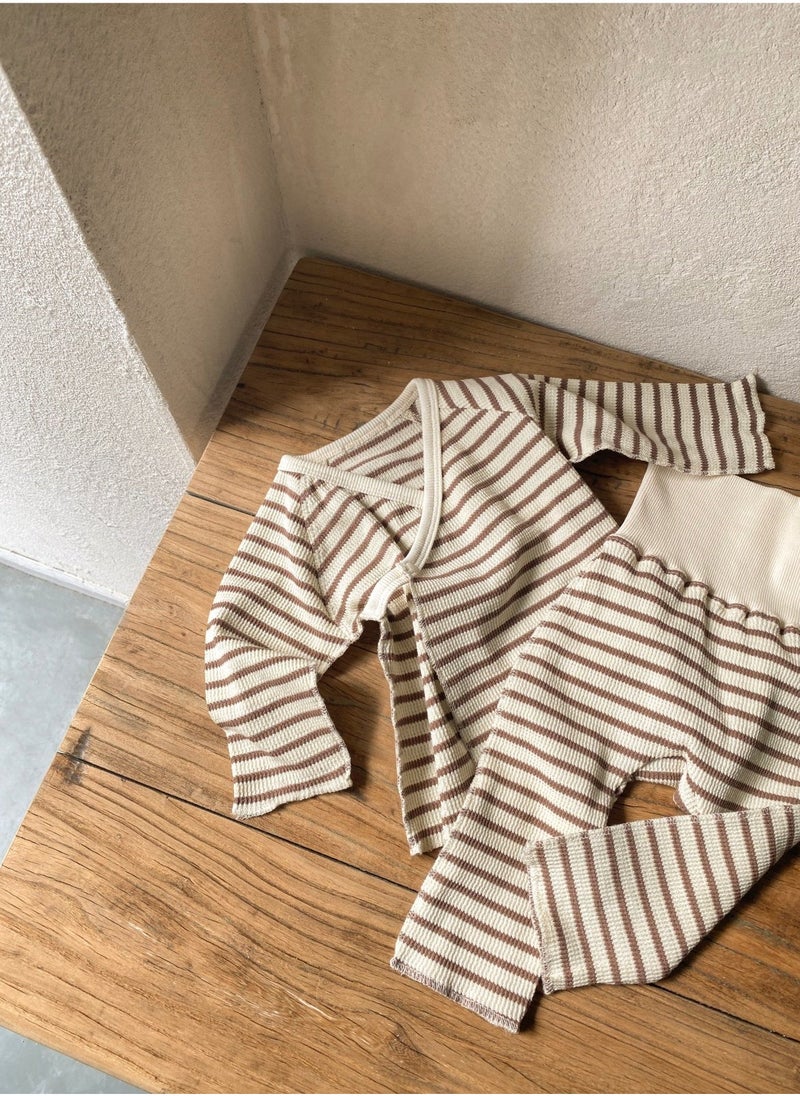RedMapleTEK Baby Soft Cotton Long Sleeve Long Pants Sweatshirt Two-piece Set - Image 3