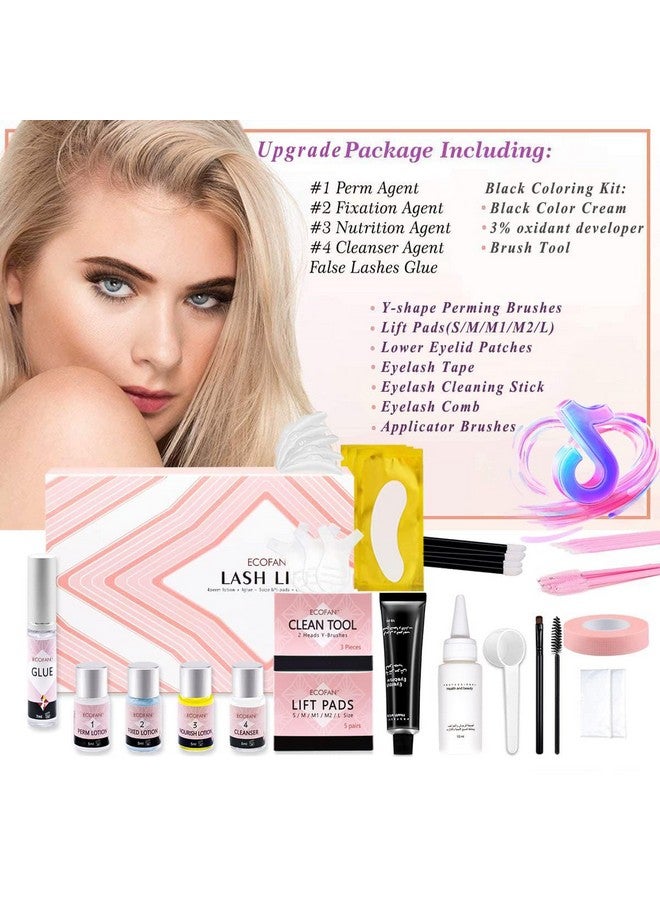 Ecofan Lash Lift And Black Kit, Professional Eyelash Perm Kit And Black Eyelash & Eyebrow Set 3 In 1, Quick Lifting & Voluminous Coloring With Complete Tools Christmas Gifts For Women Salon Grade Home Diy - Image 3