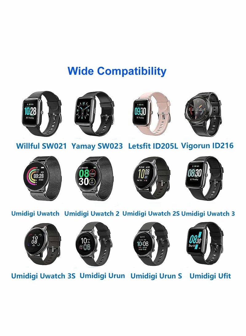 KASTWAVE Smart Watch Charger, 2 pin Magnetic Smart Watch Charging Cable, Compatible for YAMAY VeryFitPro SW023 ID205L SW021 ID205U ID205S SW025 Uwatch 3S 3 2 2S - Image 3