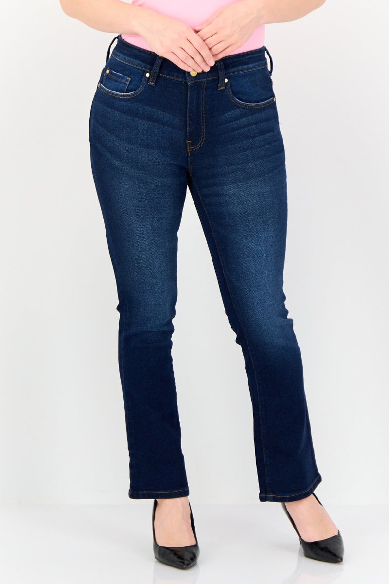 ONLY Jdy By Only Women Regular Fit Washed Stretchable Jeans, Blue - Image 1