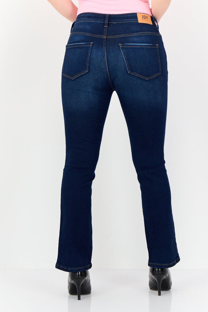ONLY Jdy By Only Women Regular Fit Washed Stretchable Jeans, Blue - Image 3