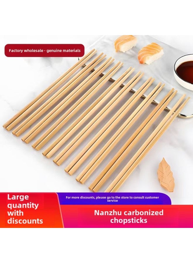 Direct Supply Disposable Carbonized Hotel Chopsticks No Paint No Wax Household Restaurant Independent Package Hot Pot Chopsticks-Specifications: 5.3*6*24cm Carbonized Belt Section  - Image 2