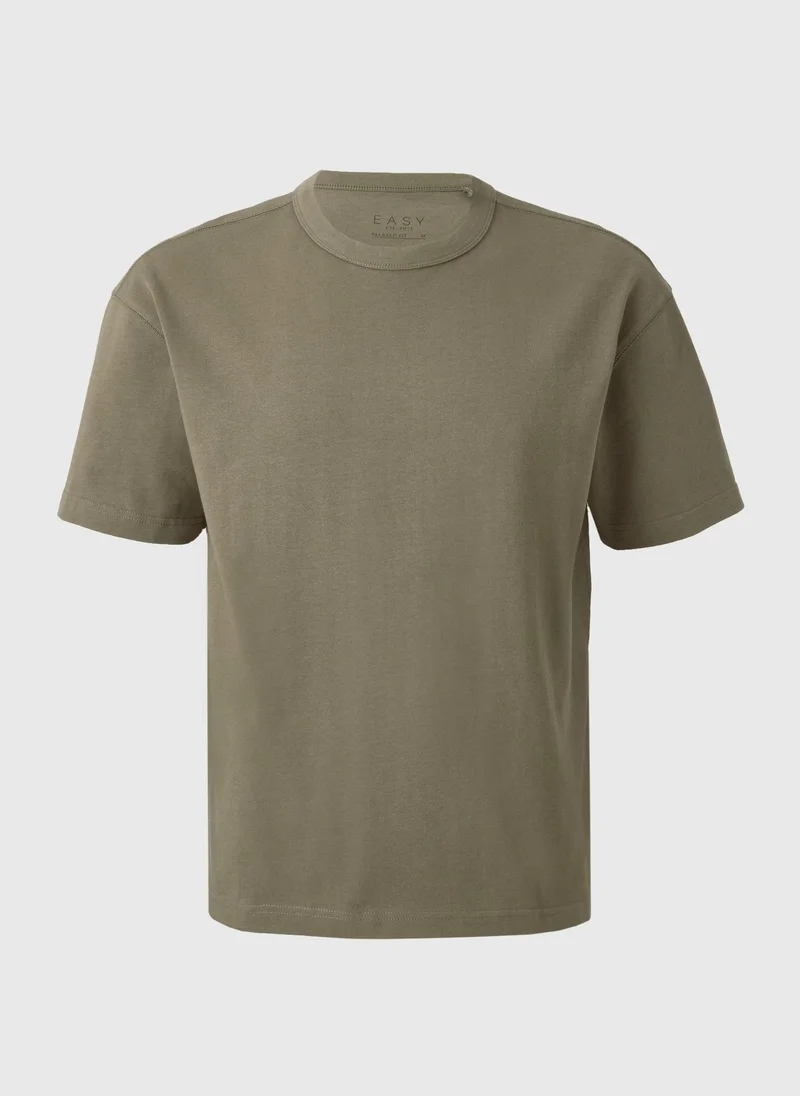 Matalan Khaki Heavy Weight T-Shirt