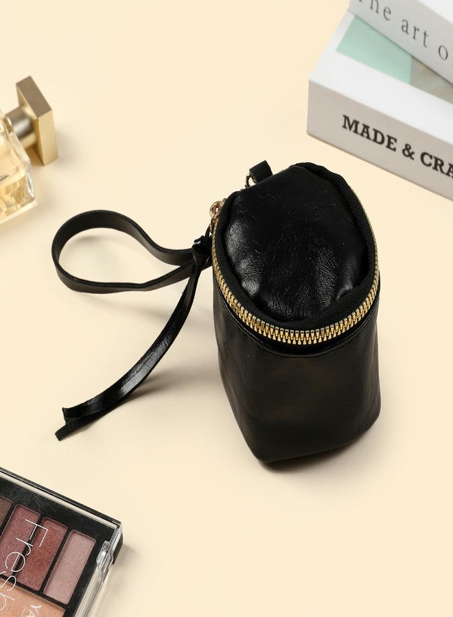 SALTY Glam Mini Travel Pouch - Black | Women’s Stylish Shoulder Handbag | Travel & Daily Use | Durable & Fashionable Purse | Lightweight Design Trendy Handbag