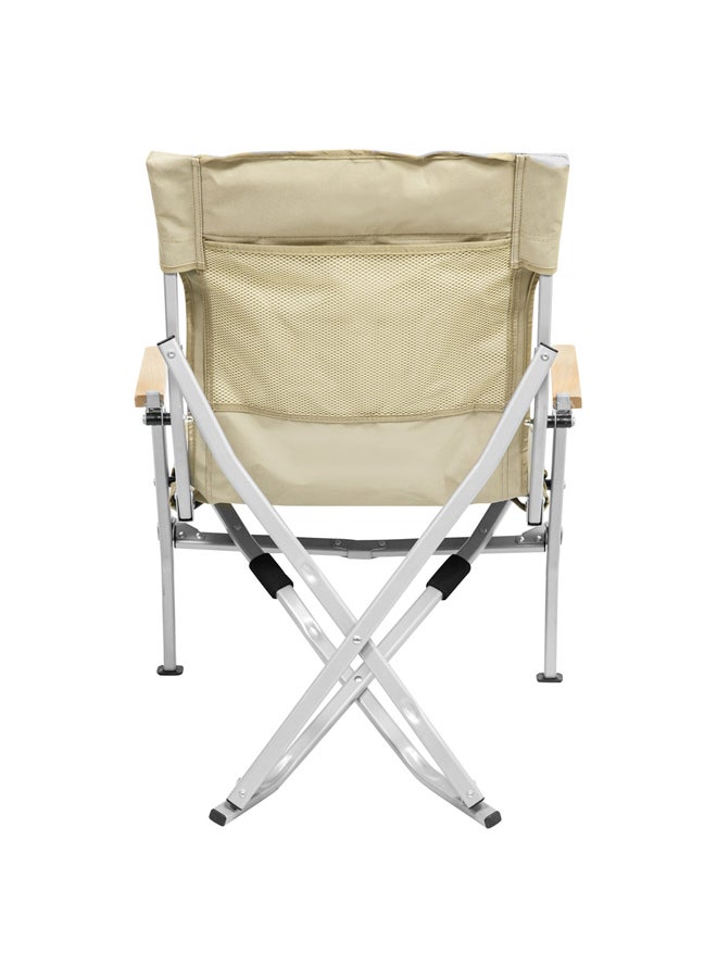 السنيدي كرسي تخييم قابل للطي، كرسي رحلات، بيج - Image 4