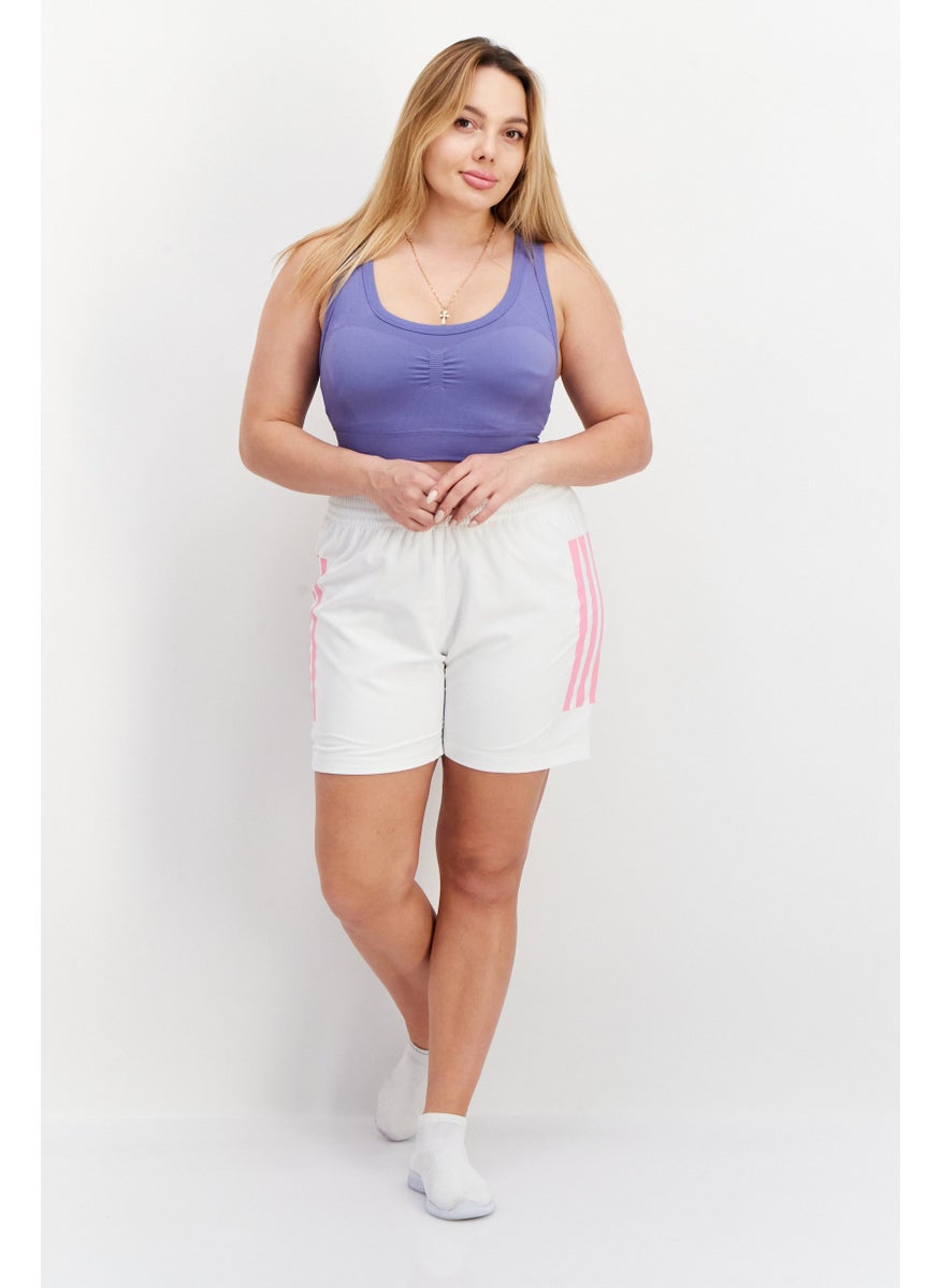 Adidas - Women Padded Training Sports Bra, Blue - Image 1