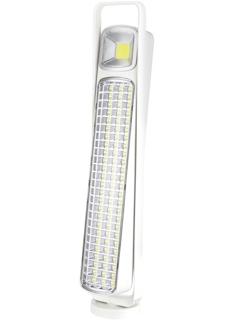 Solar Rechargeable LED Lantern with BuiltIn Solar Panel  Appliance with Charging Indicator and Portable Handle  Solar Lights  Up to 3 Hours Working Time  Best for Indoors and Hiking SEL-707 White