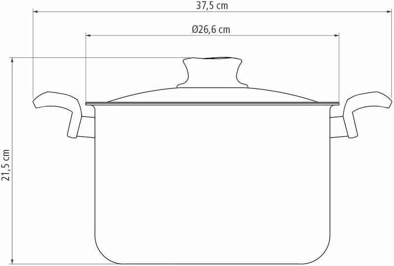 Tramontina Paris Aluminum Pasta Cooker with Starflon Max Nonstick Coating, 24 cm, 7.3 L - Image 4