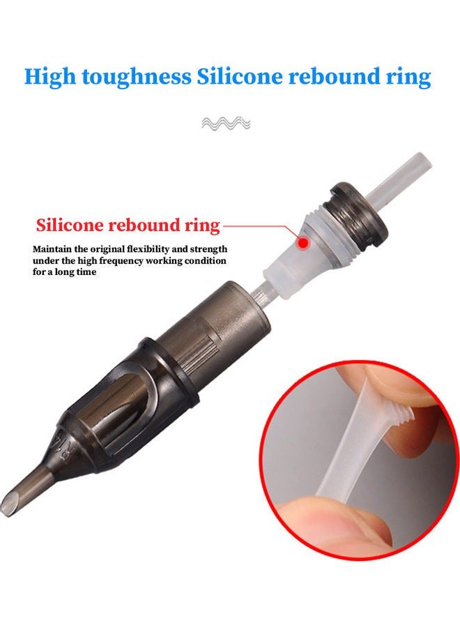 10-Piece DisposableTattoo Needle Cartridge Transparent - Image 2