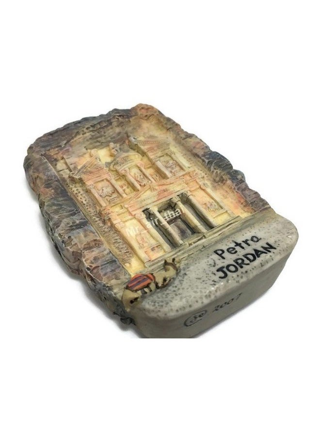 WitnyStore Tiny Petra Archaeological City, Jordan Western Asia Tourist Attractions Resin Refrigerator Magnet Traveler Souvenir Gift Memento 3D Fridge Magnets - Image 3