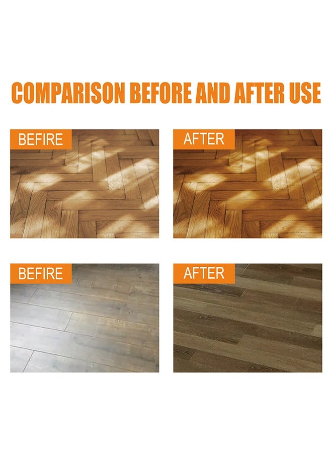 JUE-FISH Floor Cleaner,Wood Floor Polish and Restorer 100 Ml Bundle Natural Shine Removes Scratches Leaves Protective Layer 100ML - Image 2