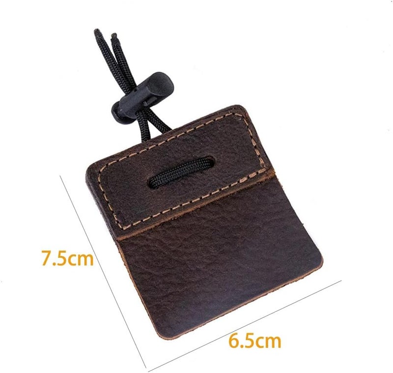 Windfulogo Cow Leather Archery Finger Tab Long Bow Hand Protector for Right Hand - Image 3