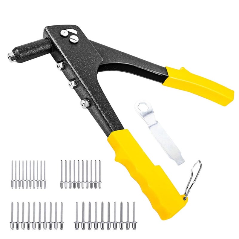 Hand Riveting Tool Kit with Slip Handle and Rivets for DIY Projects - Image 2