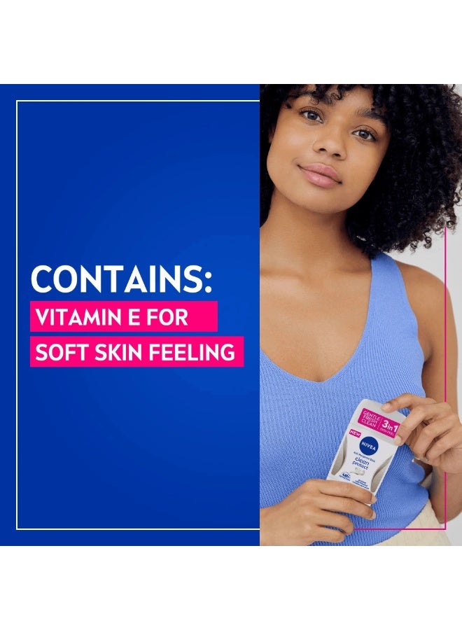 Nivea Clean Protect 3 In 1 Antiperspirant Stick – 50ml - Image 4