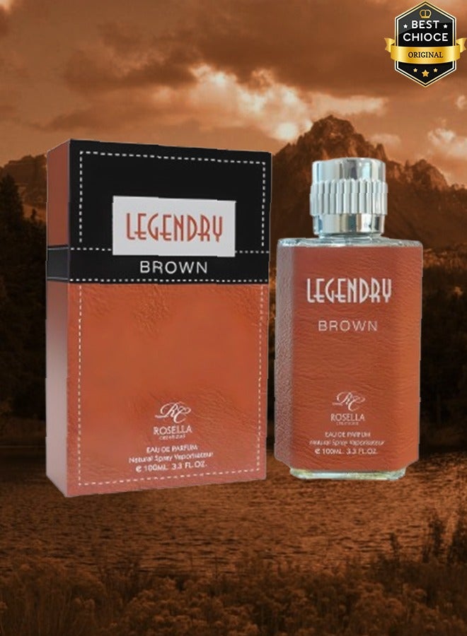 Rosella Legendary Brown Perfume For Men 100ml EDP - Image 1