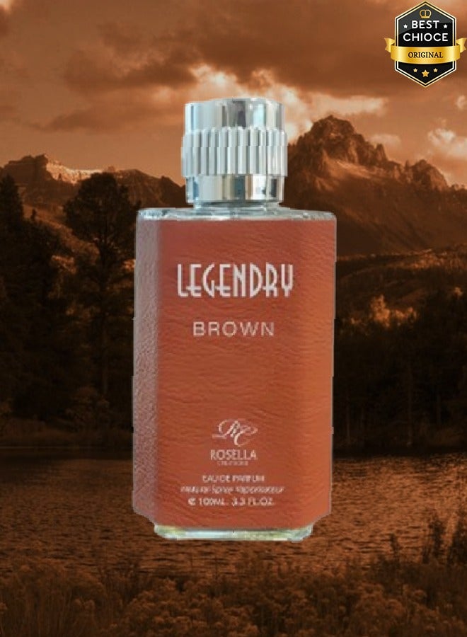 Rosella Legendary Brown Perfume For Men 100ml EDP - Image 2