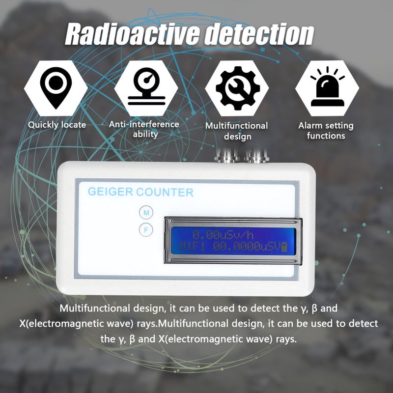 GMJ3 Portable Handheld Geiger Counter Multifunctional Nuclear Radiation and Electromagnetic γ β X Rays Detector - Image 5