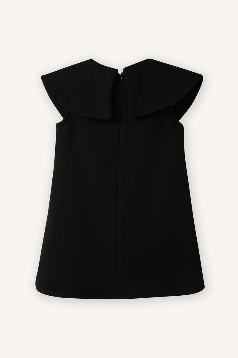 ديفاكتو فستان بناتي نص كم بياقة مستديرة - Image 3